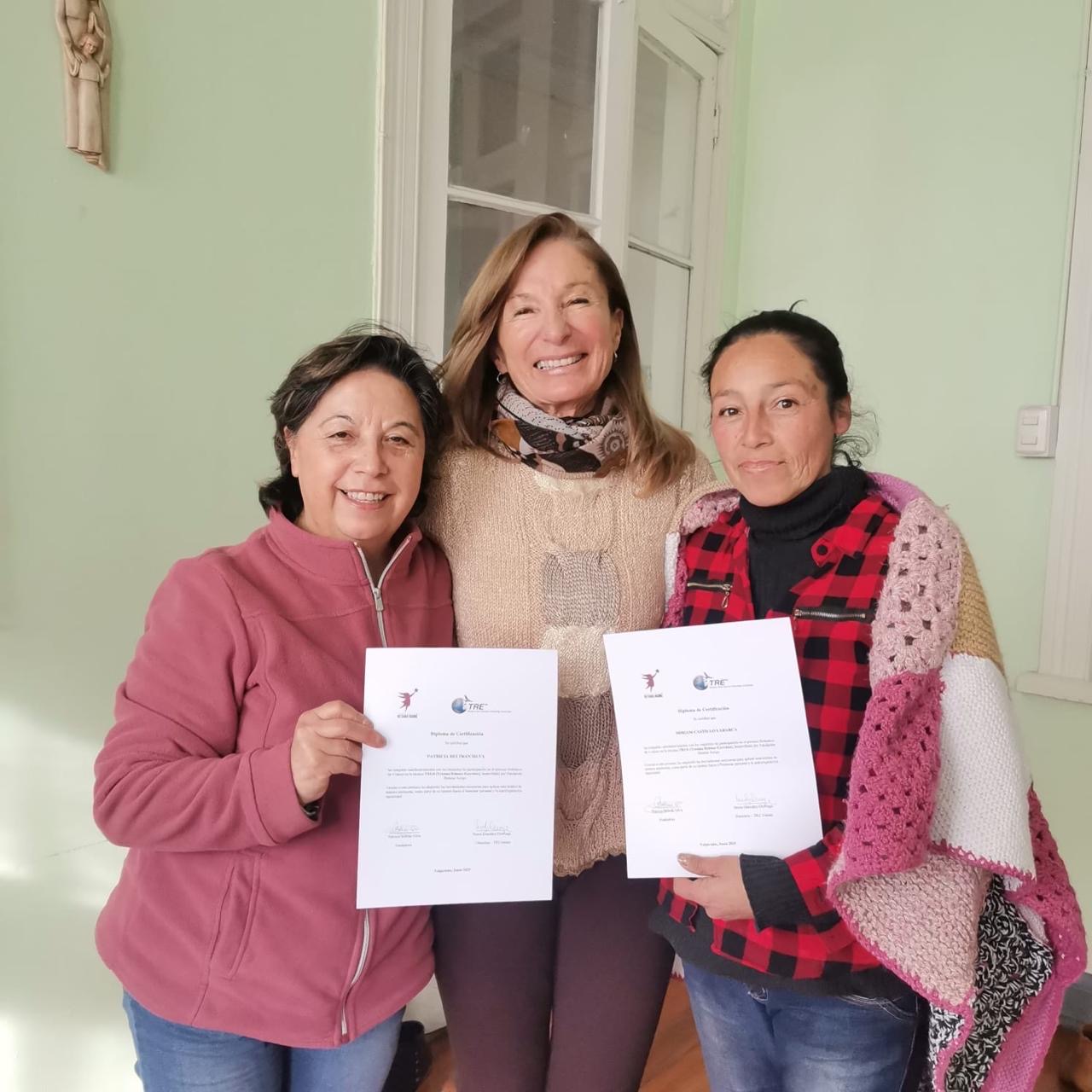 PRIMERAS ALUMNAS CERTIFICADAS EN T.R.E EN NUESTRA FUNDACIÓN